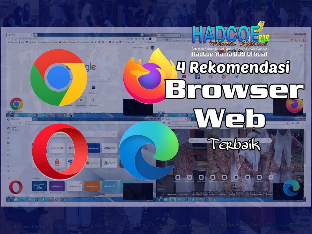 4 Rekomendasi Browser Web Terbaik – Anda Perlu Coba Web Browser Untuk PC Anda