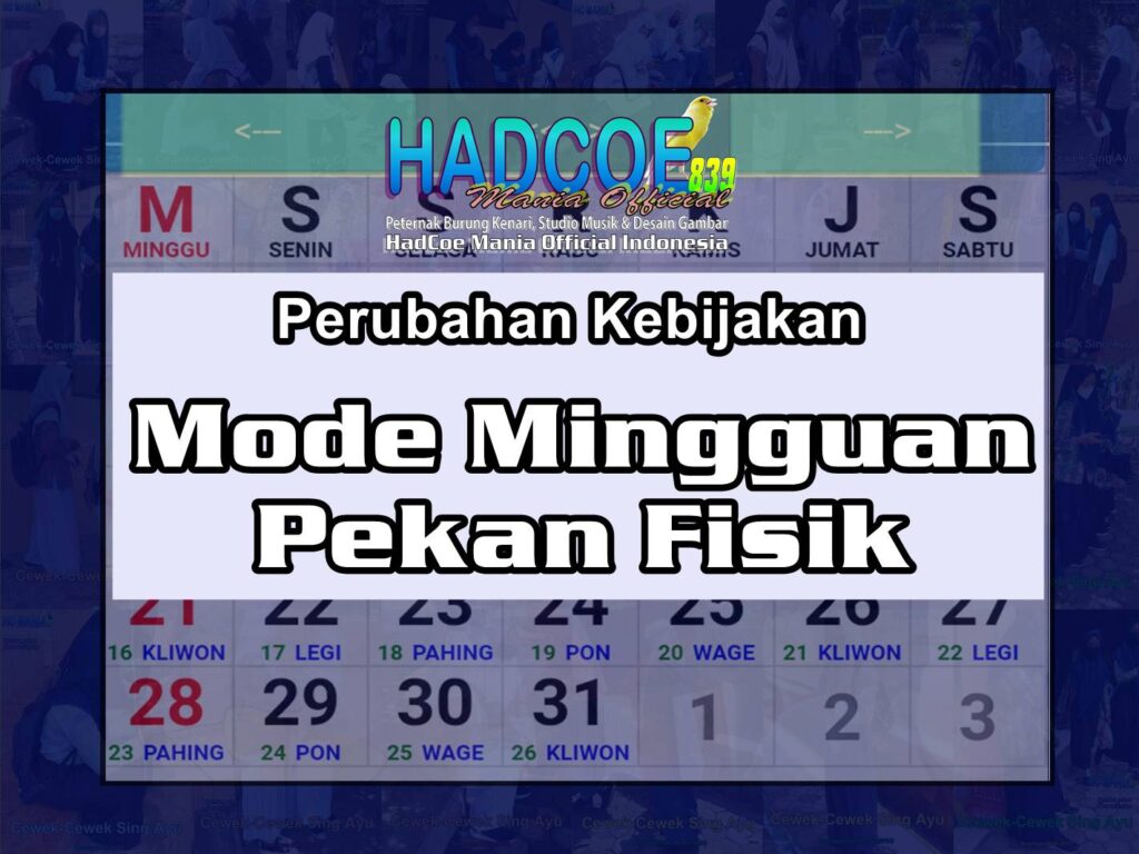 Perubahan Kebijakan Mode Mingguan Pekan Fisik