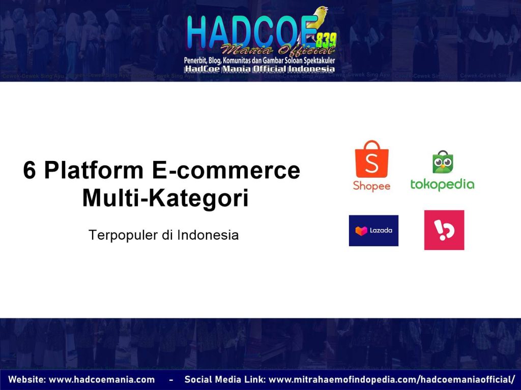 6 Top Platform E-commerce Multi-Kategori Terpopuler di Indonesia